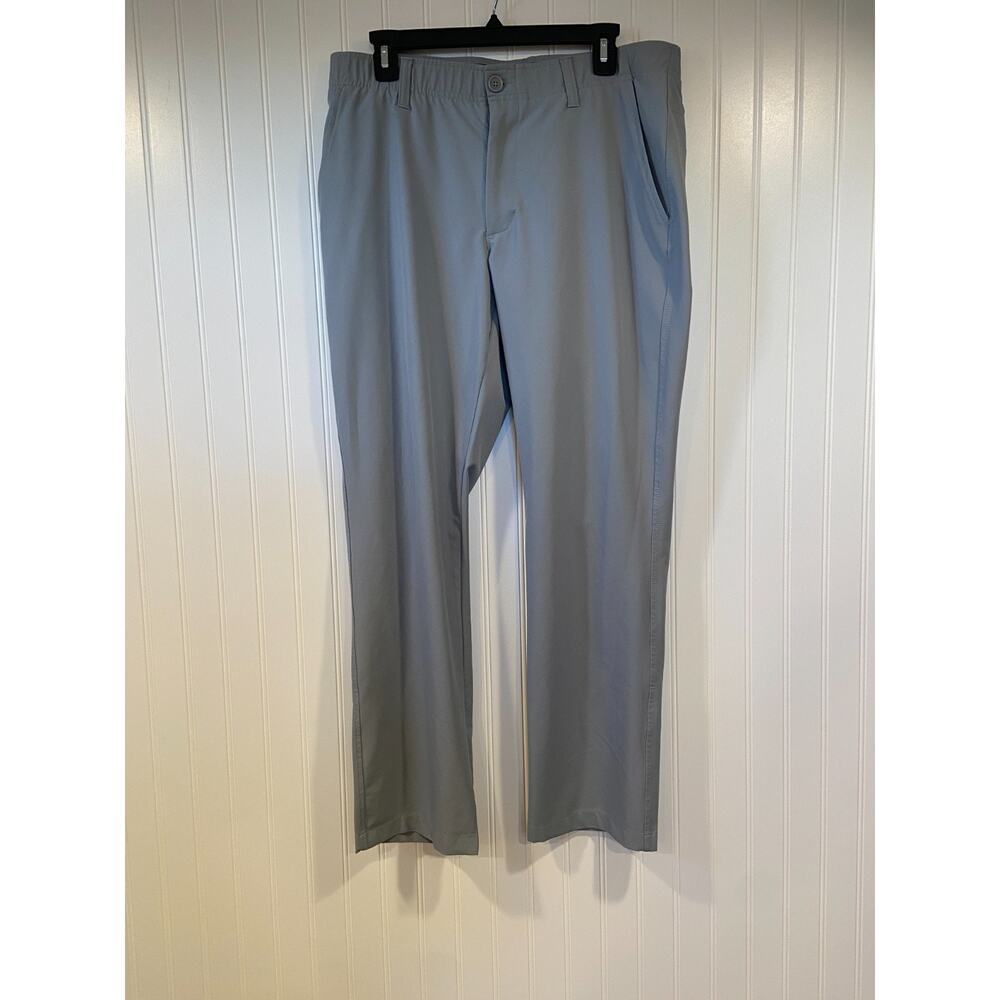 Under Armour Drive Pants Mens 34x30 Gray Straight Leg Chino Golf Casual